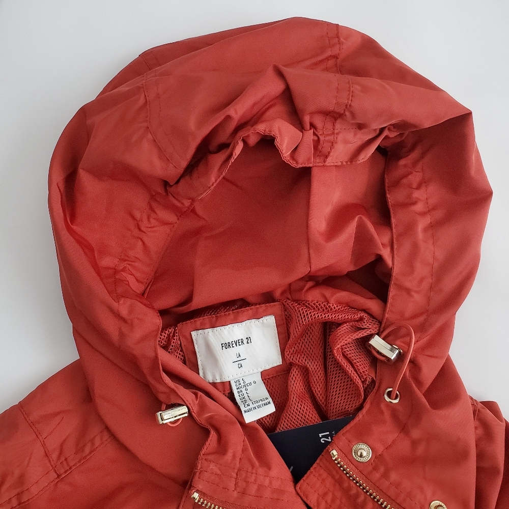 Forever 21 Utility Jacket, Rust, L - Picture 10 of 11
